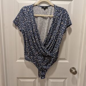 Lulu's Navy Floral Bodysuit